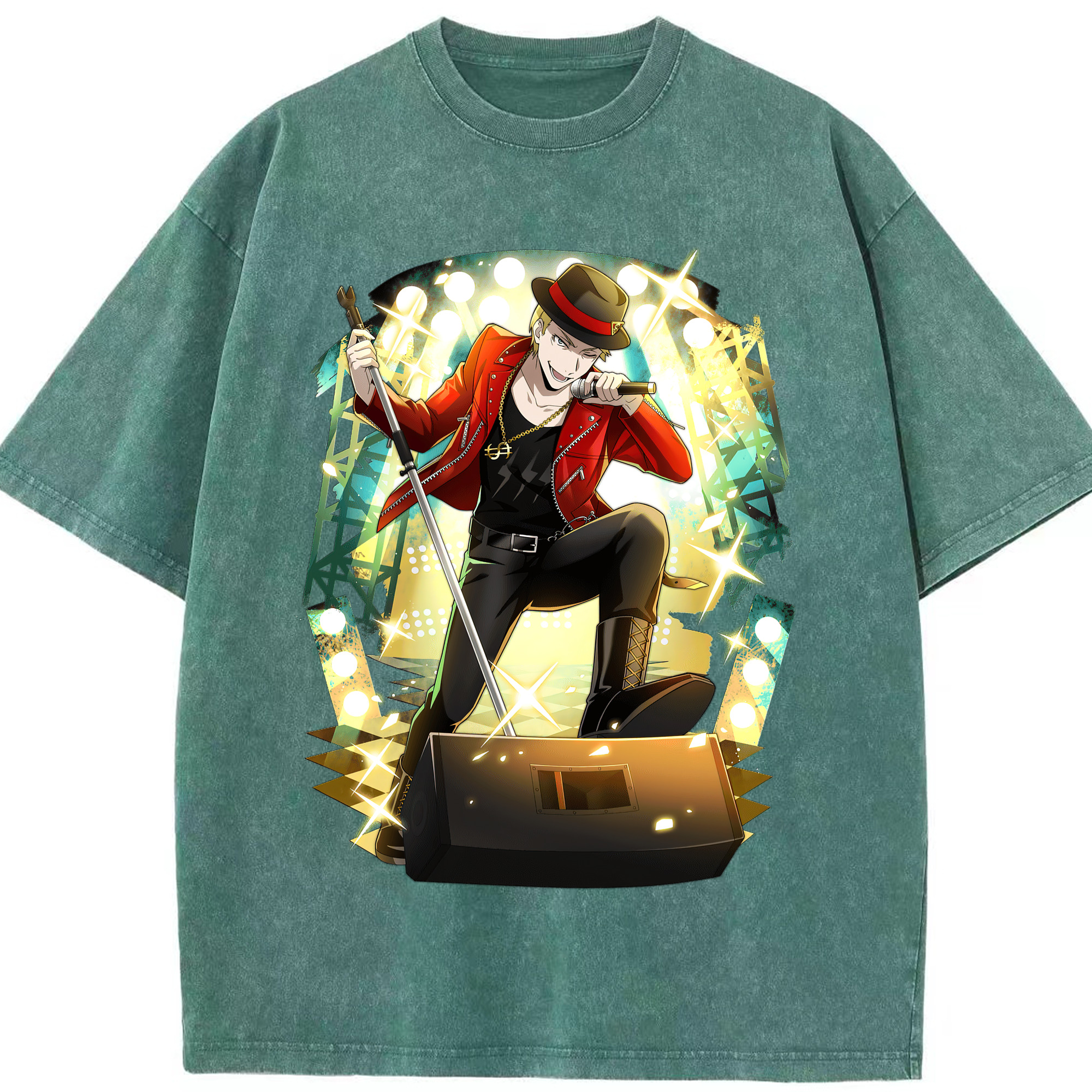 （画像用） 文豪ストレイドッグス Bungo Stray Dogs 綿100% ヴィンテージ風 半袖Tシャツ（フロントプリント）